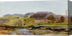 Springtime Canvas Paintings - Springtime Near Morden by John Brett