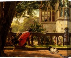 A Hunting Morn Canvas Paintings - A Hunting Morning by John Callcott Horsley