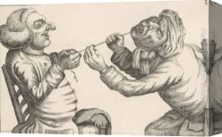 Pulling a Tooth Canvas Paintings - Drawing a Tooth with the Help of a Length of String by John Collier