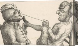 Pulling a Tooth Canvas Paintings - Fancy Footwork While Drawing a Tooth by John Collier