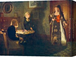 The Daughters of Judah in Babylon Canvas Paintings - The Prodigal Daughter by John Collier