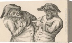 Man with Scythe Canvas Paintings - Two Men Engaged in an Argument, One Manifesting Anger the Other Trying to Calm Him Down by John Collier