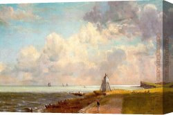 Constable Canvas Paintings - Harwich Lighthouse by John Constable