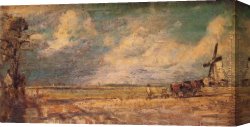 Constable Canvas Paintings - Spring Ploughing by John Constable