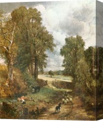 Constable Canvas Paintings - The Cornfield of 1826 by John Constable