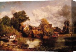 John Canvas Paintings - The White Horse by John Constable