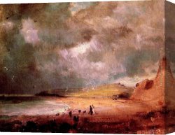 Constable Canvas Paintings - Weymouth Bay by John Constable