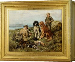 John Emms Canvas Paintings - Hawking by John Emms