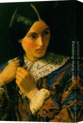 Everett's Canvas Paintings - A Beauty by John Everett Millais