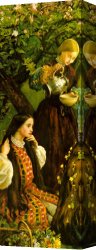 Everett's Canvas Paintings - Apple Blossoms Spring detail III by John Everett Millais