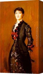 Everett's Canvas Paintings - Louise Jopling by John Everett Millais