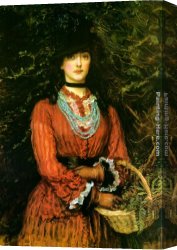 Everett's Canvas Paintings - Miss Eveleen Tennant by John Everett Millais