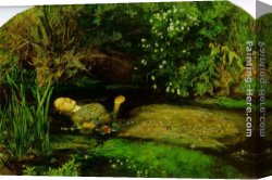 Everett's Canvas Paintings - Ophelia by John Everett Millais