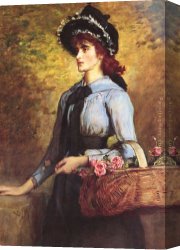 Sweet Canvas Paintings - Sweet Emma Morland by John Everett Millais