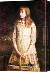 Everett's Canvas Paintings - Sweetest eyes were ever seen by John Everett Millais