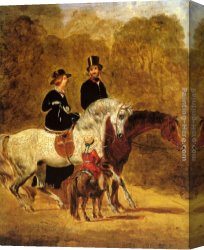 John Frederick Herring, Jnr Canvas Paintings - Sketch of Queen Victoria by John Frederick Herring Snr