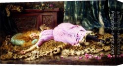 Merry Canvas Paintings - Merry Goes The Time When The Heart Is Young by John Henry Henshall