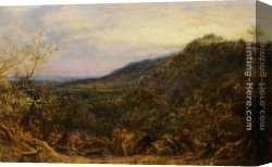 Olden Canvas Paintings - The Board Hunt in Olden Times by John Linnell
