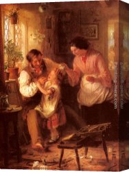 John Morgan Canvas Paintings - Pulling A Tooth by John Morgan