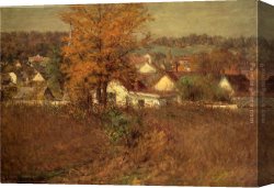 Village Canvas Paintings - Our Village 1902 by John Ottis Adams