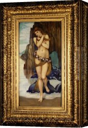 Stanhope Canvas Paintings - Venus Rising From The Sea by John Roddam Spencer Stanhope