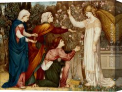 Hide-and-seek Canvas Paintings - Why seek ye the living among the dread St Luke, Chapter XIV, verse 5 by John Roddam Spencer Stanhope