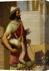 Roger Canvas Paintings - The Hunting Leopard by John Rogers Herbert