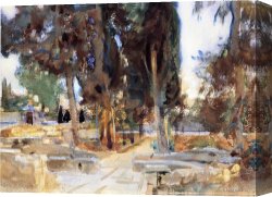 Blick Auf Jerusalem Vom Olberg Aus Canvas Paintings - Jerusalem by John Singer Sargent