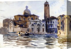 Venice Canvas Paintings - Palazzo Labbia Venice by John Singer Sargent