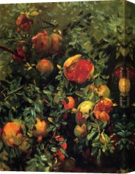 Pomegranate Canvas Paintings - Pomegranates by John Singer Sargent