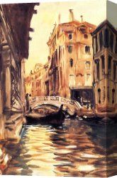 Della Canvas Paintings - Ponte della Canonica by John Singer Sargent