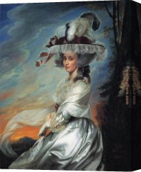 Roger Canvas Paintings - Mrs. Daniel Denison Rogers by John Singleton Copley