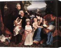 Family Canvas Paintings - The Copley Family by John Singleton Copley