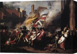 It Was to Be a Lasso Duel to The Death Canvas Paintings - The Death of Major Pierson by John Singleton Copley