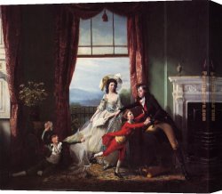 The Holy Family with The Infant John The Baptist Canvas Paintings - The Stillwell Family by John Singleton Copley