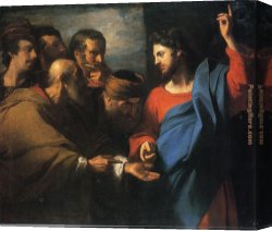 An Old Money-lender Canvas Paintings - The Tribute Money by John Singleton Copley