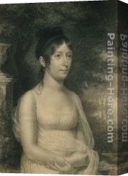 The Piazza And Church of Santa Maria Maggiore Canvas Paintings - Elizabeth Maria Church by John Vanderlyn