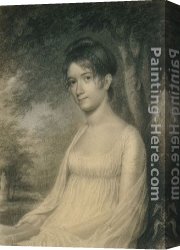 Lot And His Daughter Canvas Paintings - Sarah Russell Church (daughter of Edward Church) by John Vanderlyn