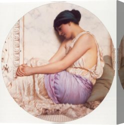 John William Godward Canvas Paintings - A Grecian Girl by John William Godward