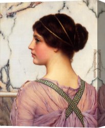 John William Godward Canvas Paintings - A Grecian Lovely by John William Godward