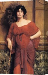 John William Godward Canvas Paintings - A Roman Matron by John William Godward