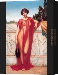 John William Godward Canvas Paintings - Athenais by John William Godward