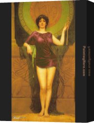 John William Godward Canvas Paintings - Campaspe dress by John William Godward