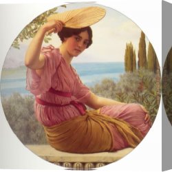 Golden Canvas Paintings - Golden Hours by John William Godward