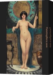 John William Godward Canvas Paintings - Study of Campaspe by John William Godward