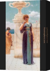 The Engagement of Virgin Canvas Paintings - The Engagement Ring by John William Godward