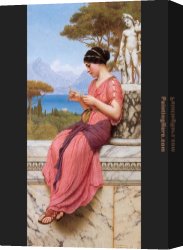 Letter Canvas Paintings - The Love Letter by John William Godward