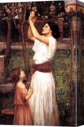 Those Blossoms You Gave So Freely 1 Canvas Paintings - Gathering Almond Blossoms by John William Waterhouse