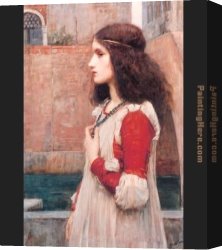 Romeo And Juliet Canvas Paintings - Juliet by John William Waterhouse