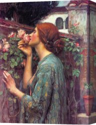 John Canvas Paintings - My Sweet Rose by John William Waterhouse